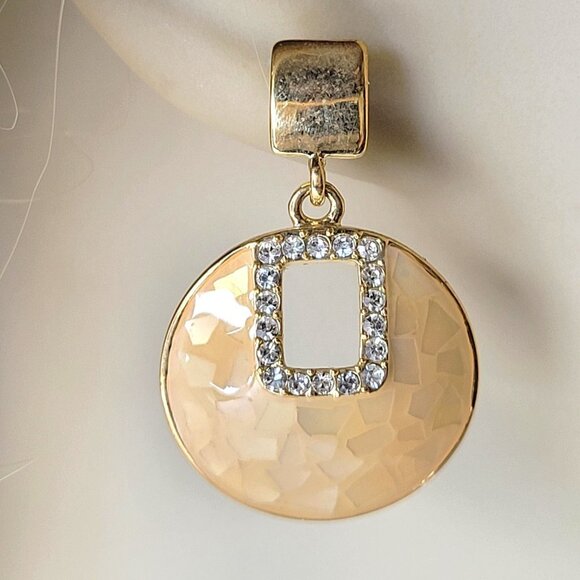 Yellow Short Drop Earrings - Picture 4 of 8